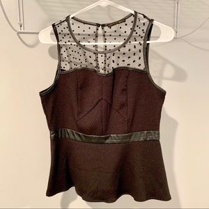 Black peplum top ⚫️